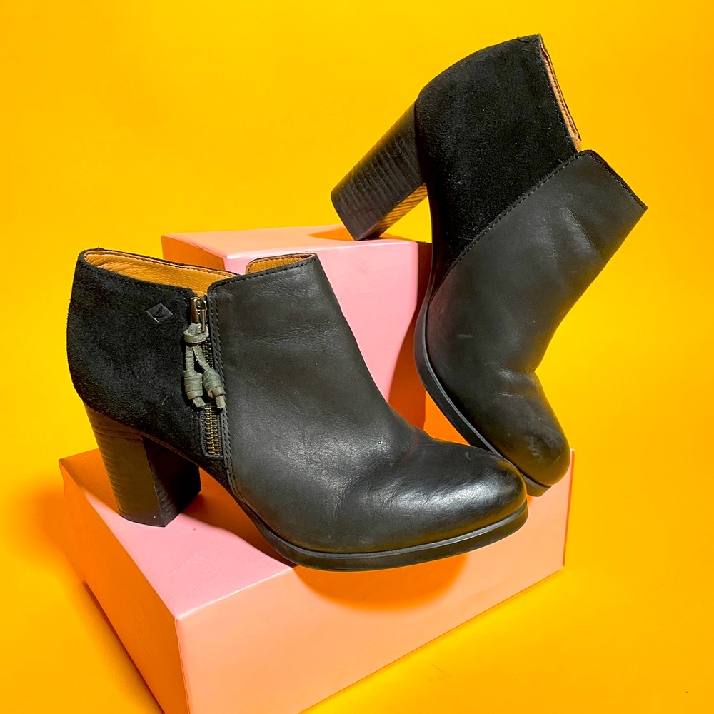 Sperry Leather + Suede Ankle Booties